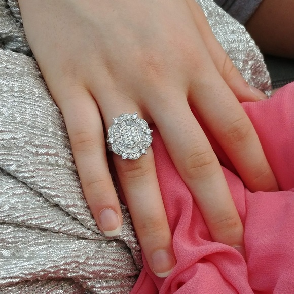 Baguette CZ Fashion Ring - Picture 2 of 3